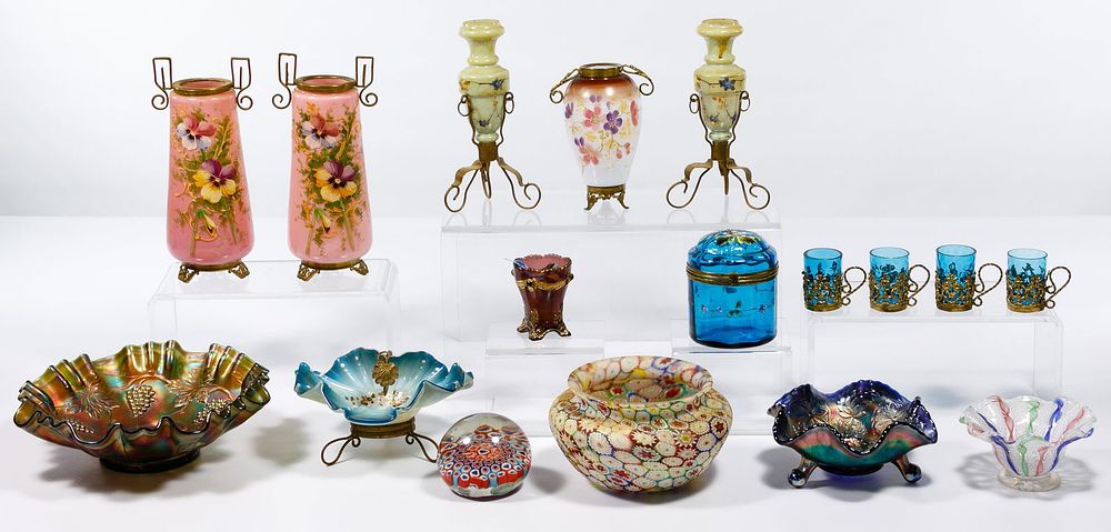 Lot 455: Victorian Glass Assortment