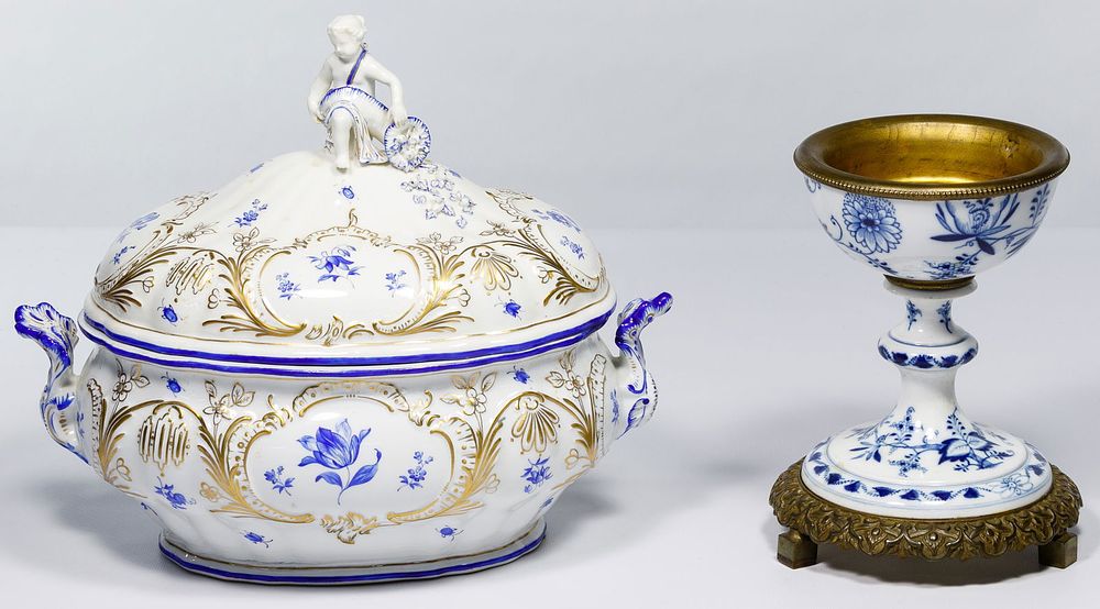Lot 468: Meissen Porcelain Lidded Soup Tureen