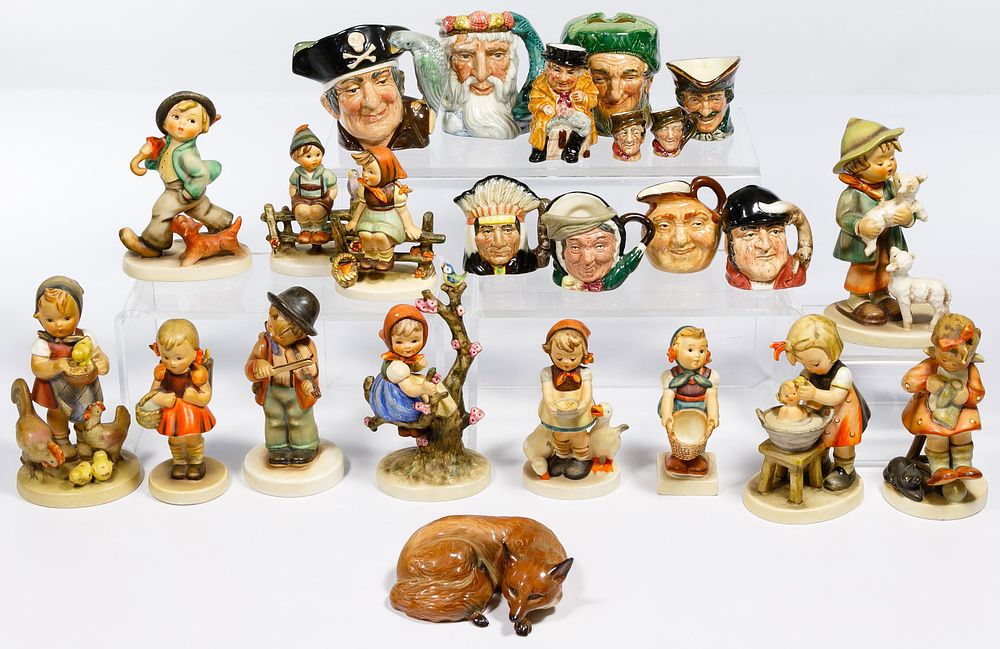 Lot 506: Hummel Figurine and Royal Doulton Toby Mug Assortment