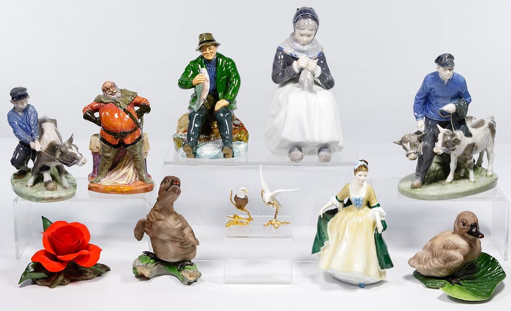 Lot 517: Royal Copenhagen, Royal Doulton and Boehm Figurine