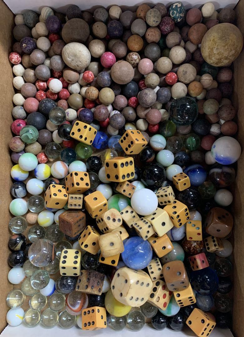Lot 528: Marble and Die Assortment