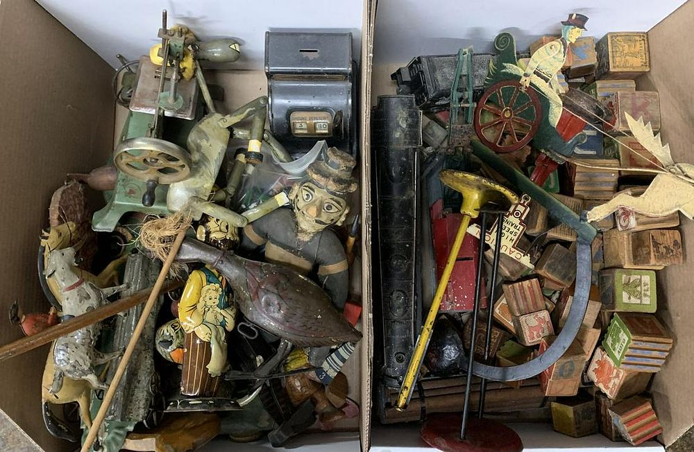 Lot 531: Wood and Tin Toy Assortment