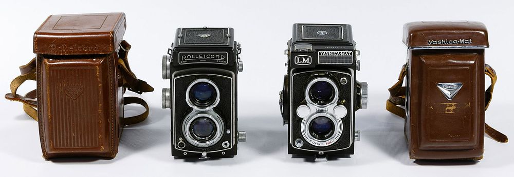 Lot 535: Rolleicord DRP DRGM and Yaschica-Mat Cameras