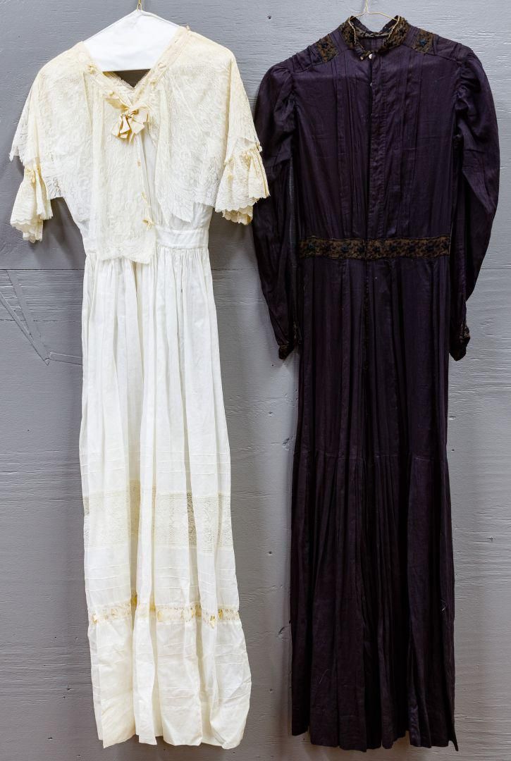 Lot 542: Victorian Lace Dress and Mourning Dress