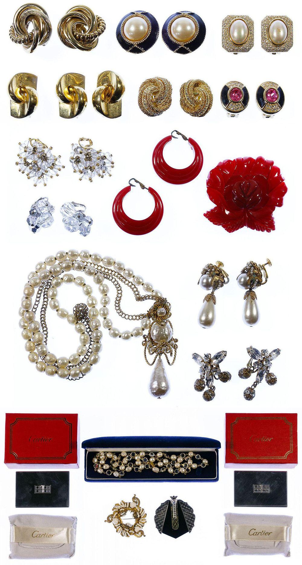 Lot 619: Signed Designer Costume Jewelry