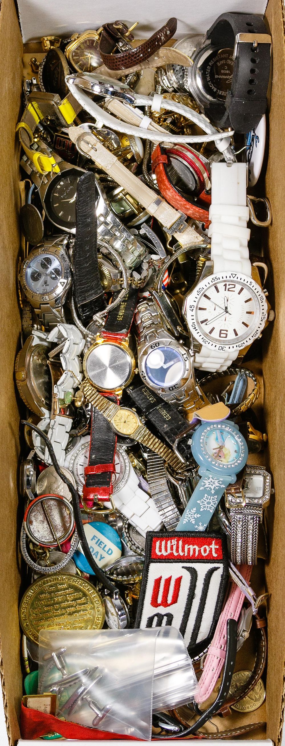 Lot 629: Watch, Cuff Link and Tie Tack Assortment