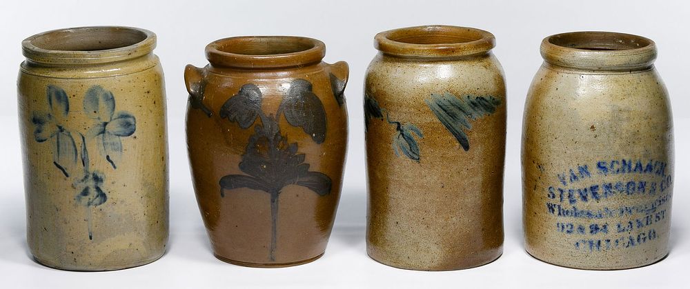 Lot 639: Cobalt Blue Stoneware Assortment