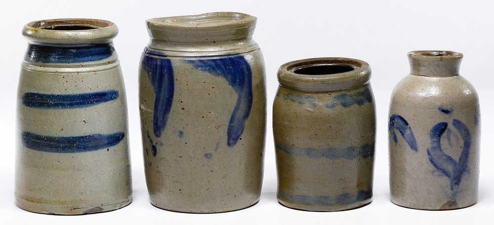 Lot 640: Cobalt Blue Stoneware Assortment
