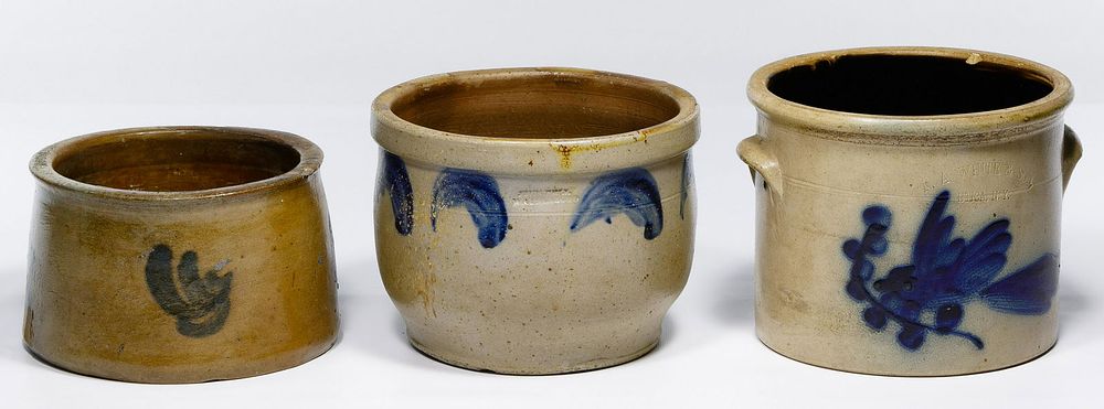 Lot 641: Cobalt Blue Stoneware Assortment