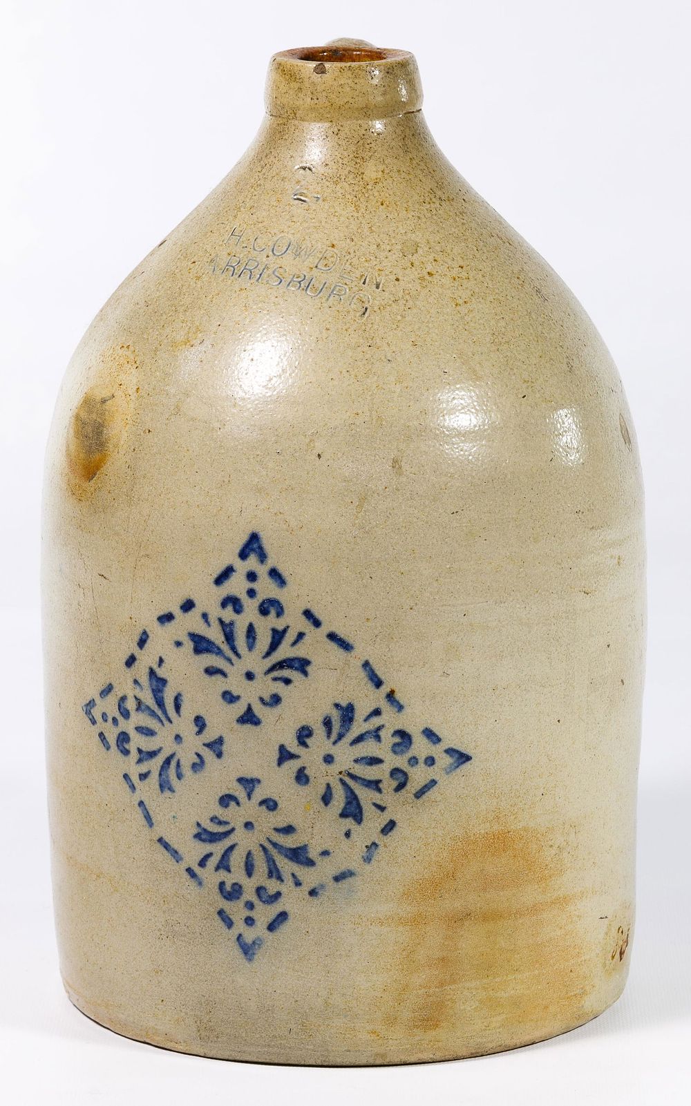 Lot 655: F.H. Cowden Stoneware Jug
