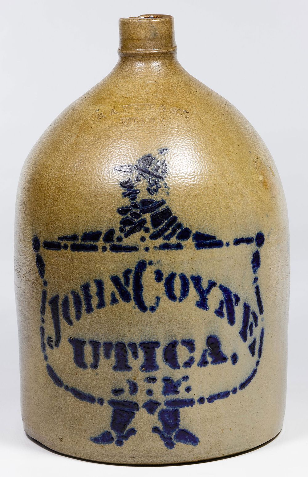 Lot 660: John Coyne Advertising Jug by N.A. White & Son