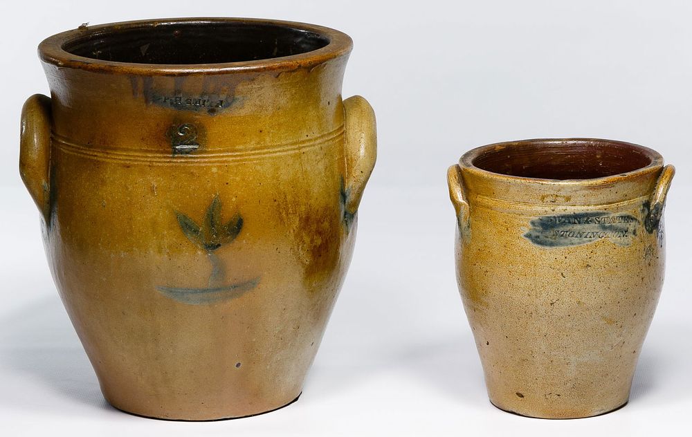 Lot 672: Stoneware Crock Assortment