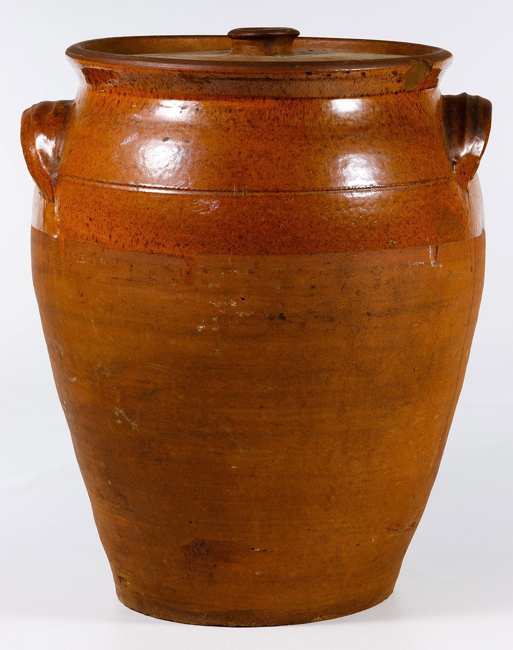 Lot 703: Redware Butter Churn