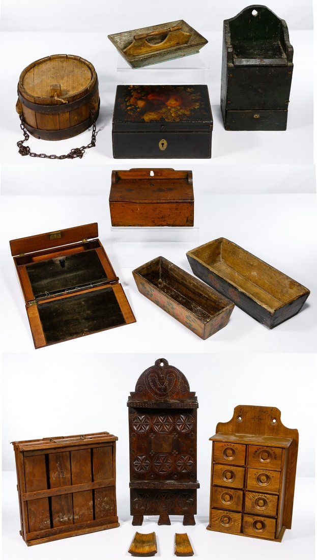 Lot 724: Spoonrack and Box Assortment