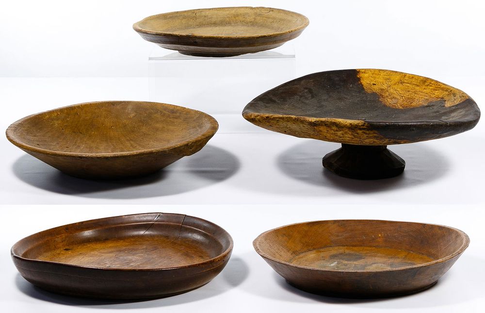 Lot 735: Wood Serving Bowl Assortment