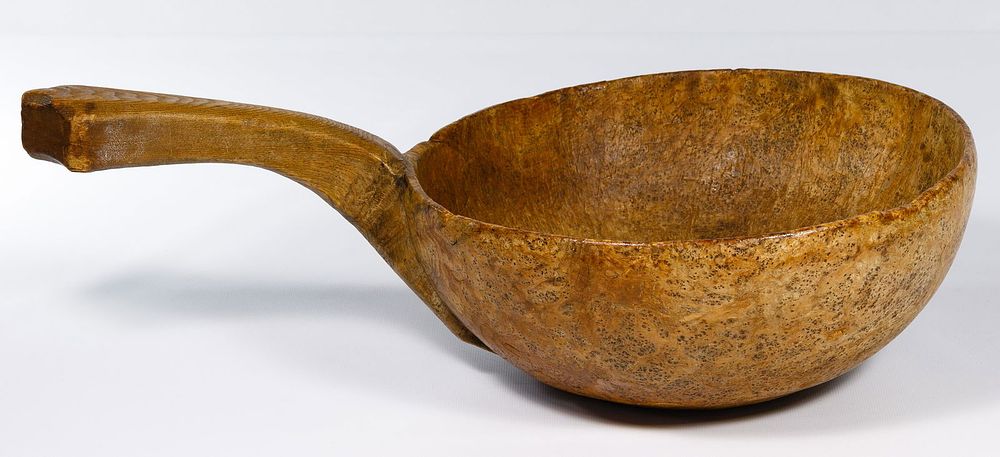 Lot 736: Ash Handle Burl Bowl