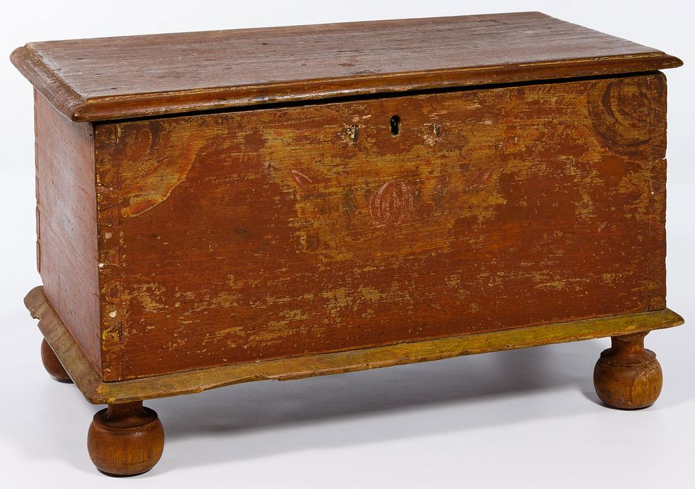 Lot 745: Carved Pine Bible Box