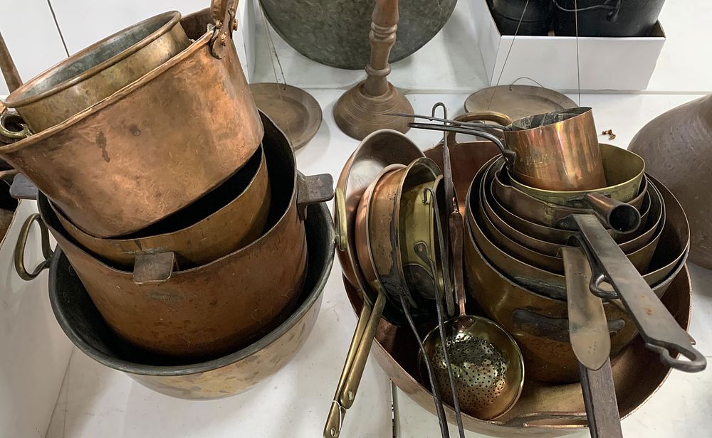 Lot 765: Copper Cookware Assortment