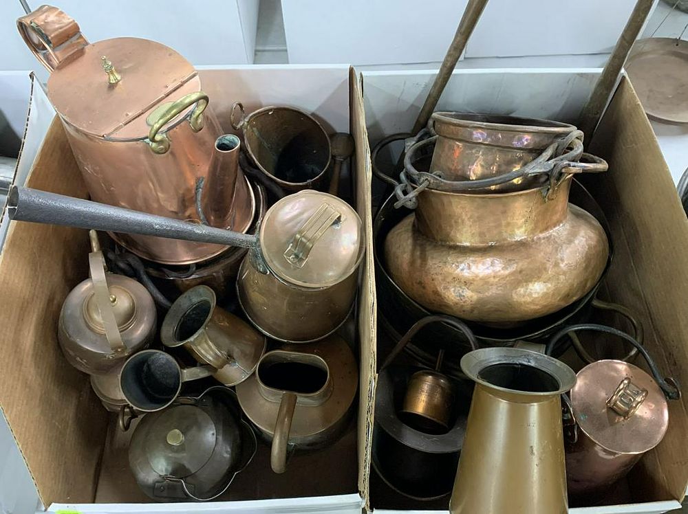 Lot 766: Copper Cookware Assortment