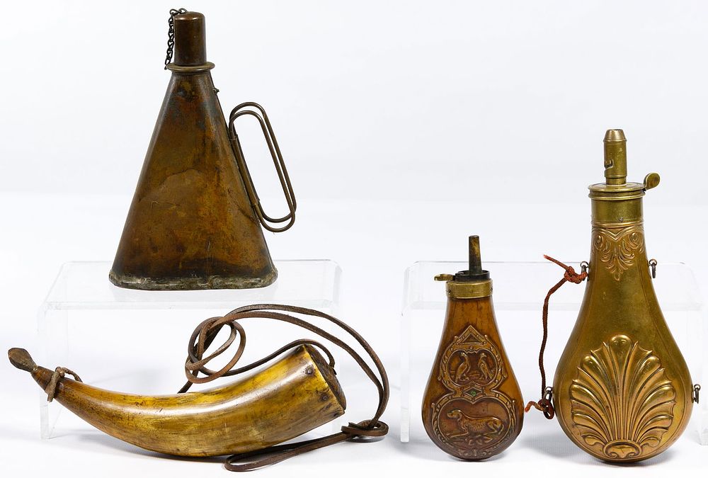 Lot 775: Powder Flask Assortment