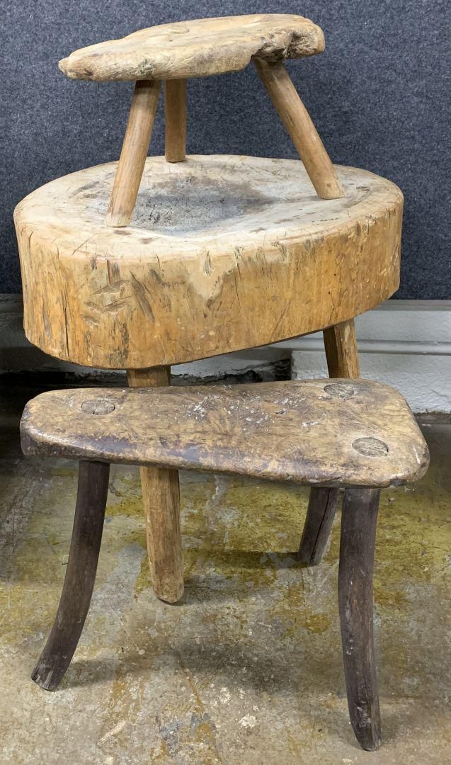 Lot 801: Tree Trunk Stool Assortment
