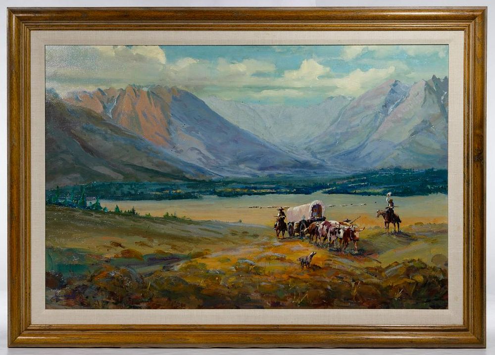 Lot 159: John Knowlton (American, 20th Century) Oil on Canvas