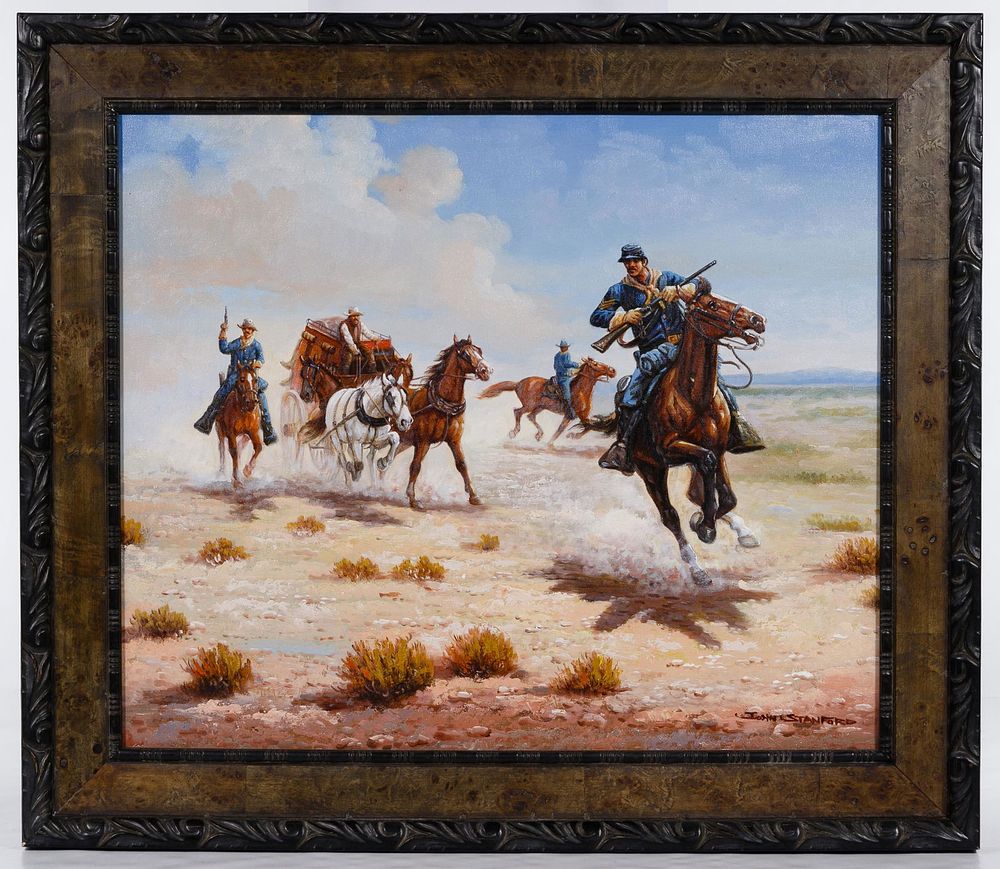 Lot 161: John Stanford (American, 20th Century) Oil on Canvas