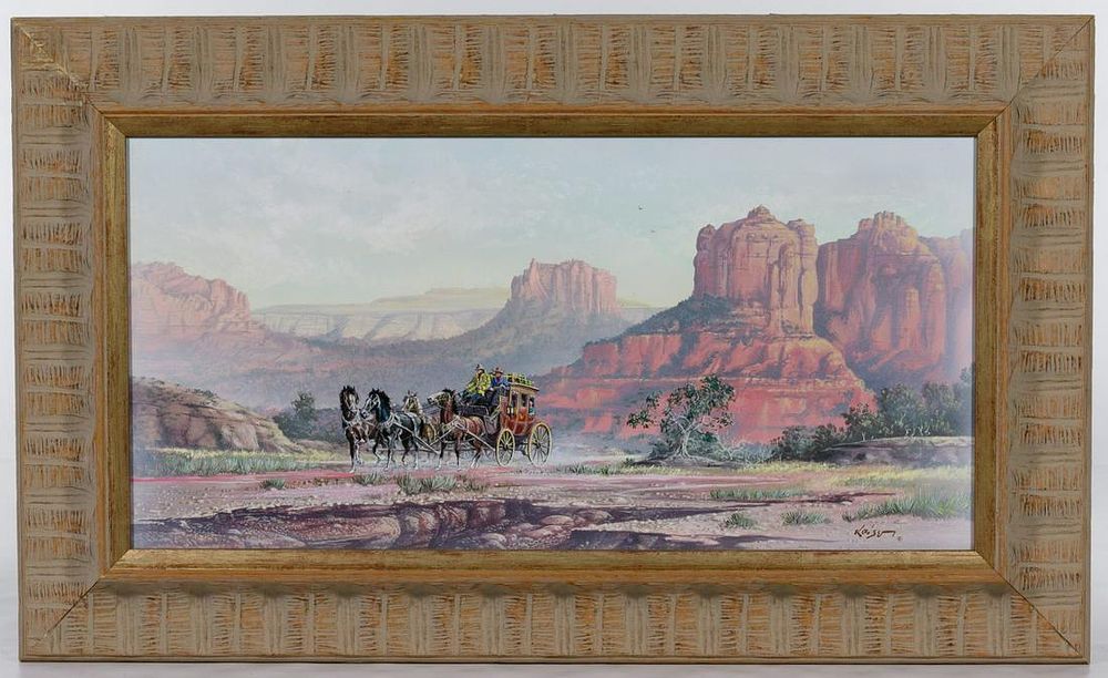 Lot 163: Kaiser (American, 20th century) Oil on Canvas