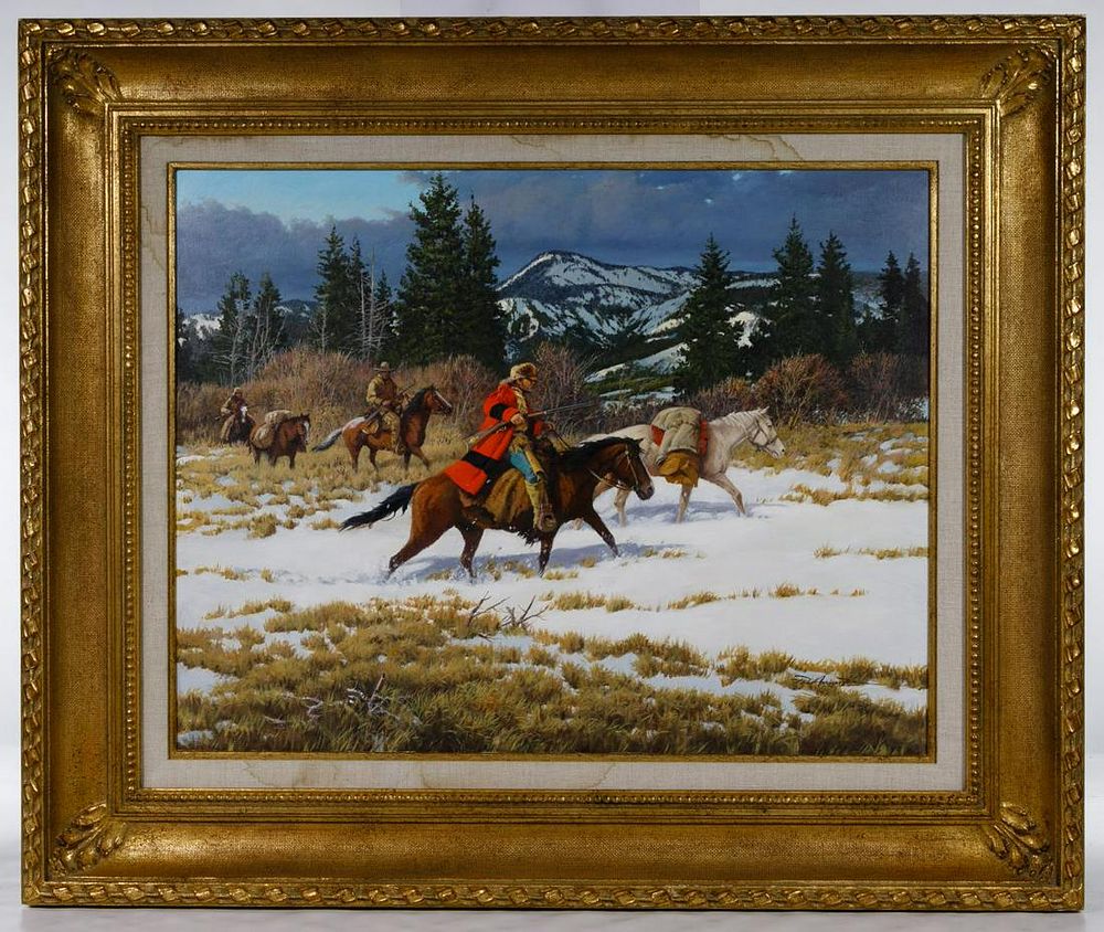 Lot 165: Paul Abram Jr (American, 1933-2005) 'Rendezvous Trek'