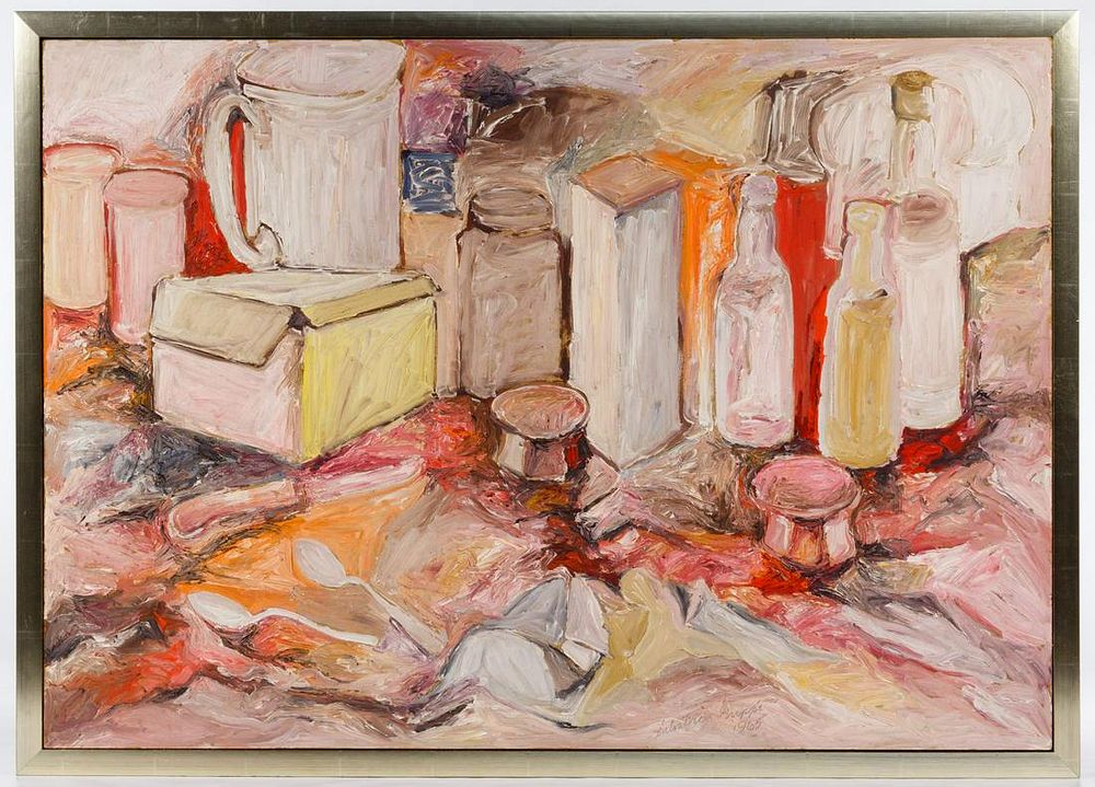 Lot 169: Salvatore Grippi (American, b.1921) Oil on Masonite