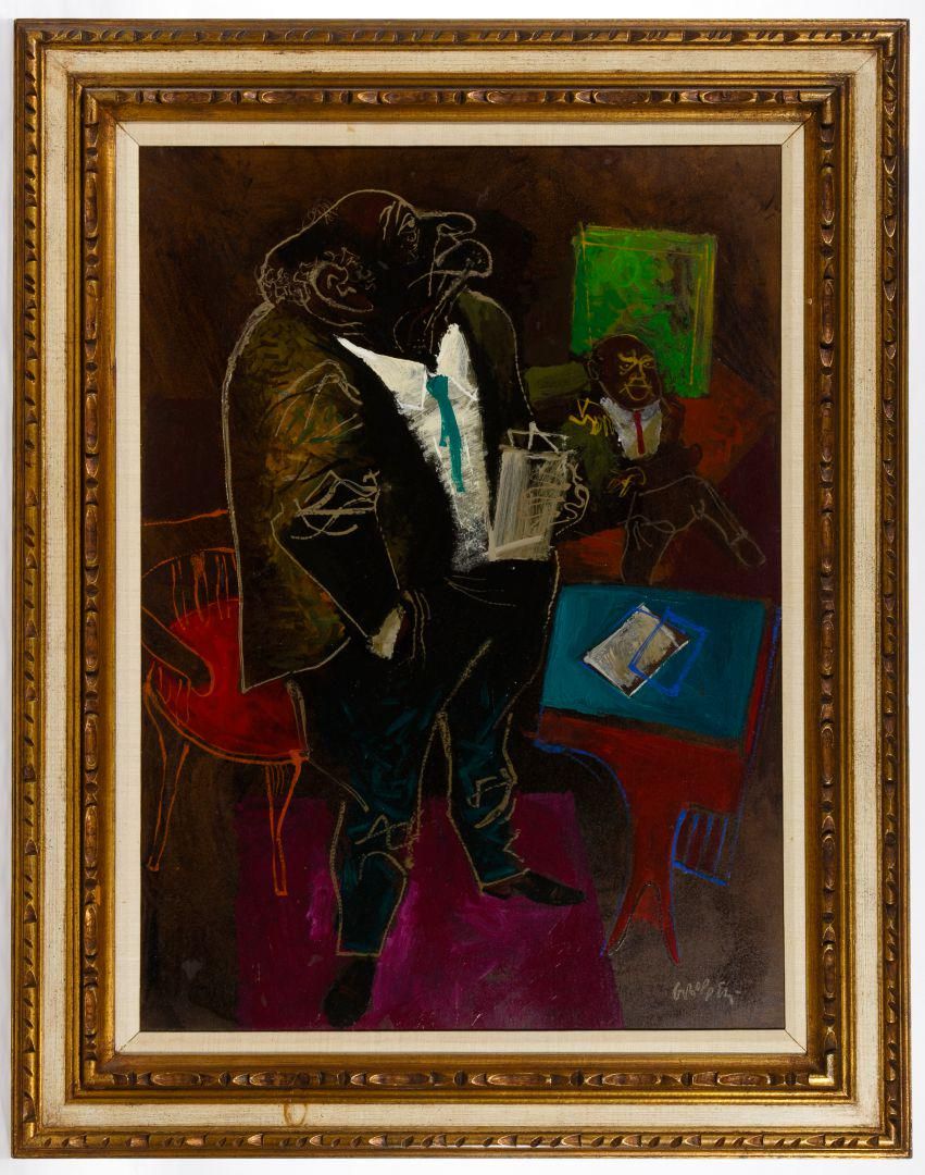 Lot 174: William Gropper (American, 1897-1977) "Investigator"
