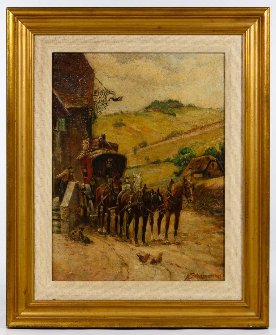 Lot 186: European School (European, early 20th Century) Oil on