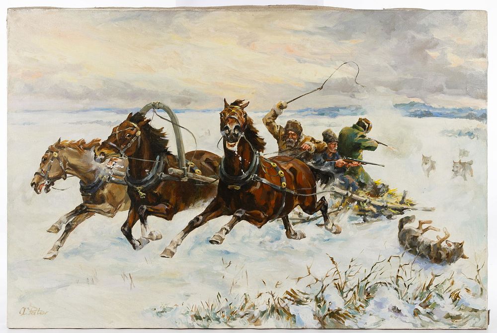 Lot 188: J. C. Pater (European, 20th Century) Oil on Canvas