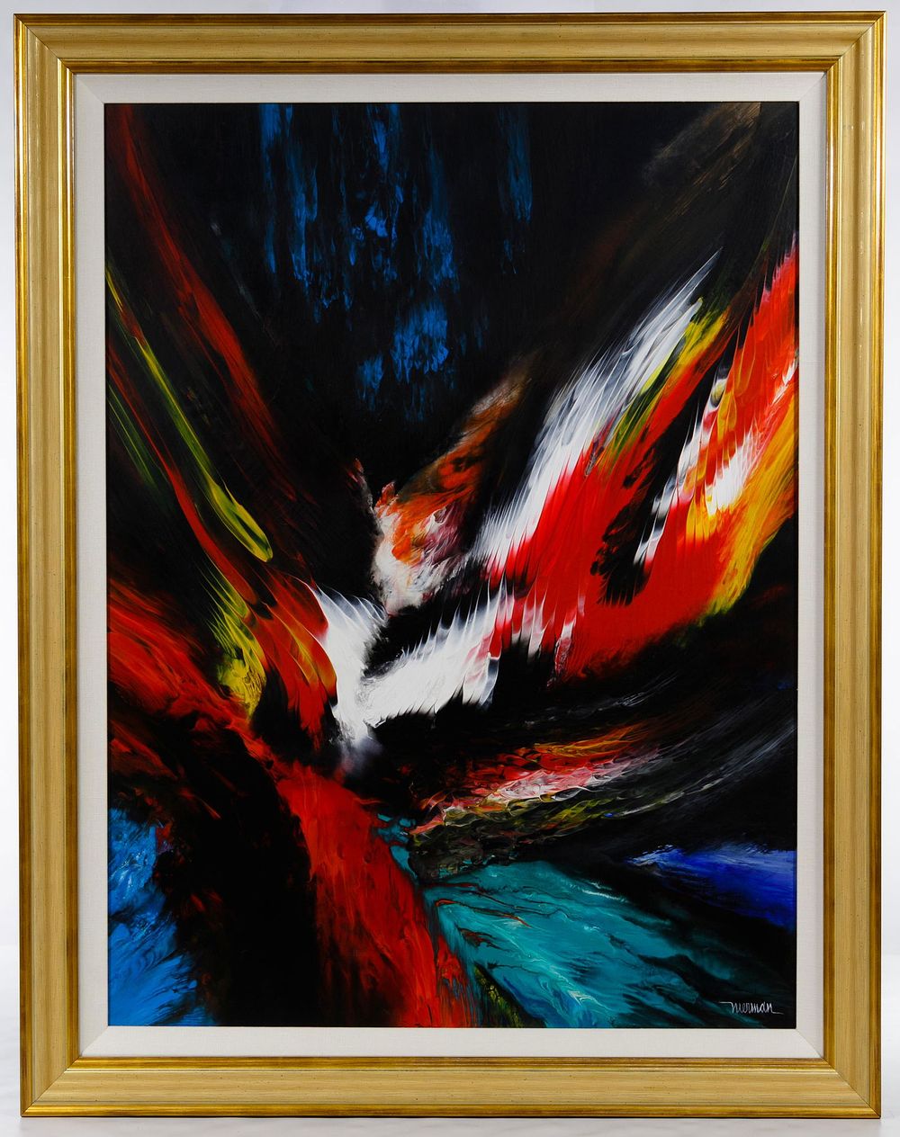 Lot 193: Leonardo Nierman (Mexican, b.1932) 'Pajaro de Fuego'