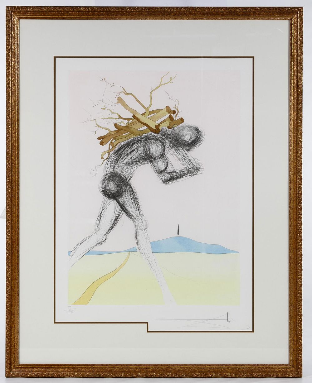 Lot 202: Salvador Dali (Spanish, 1904-1989) 'Issachar' Drypoint