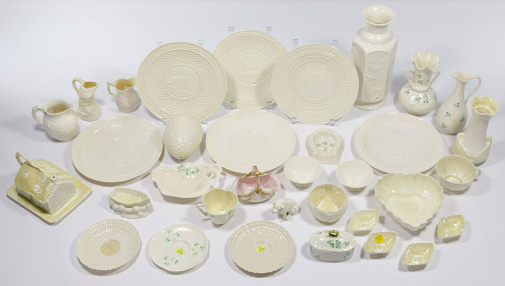 Lot 239: Belleek and Lenox Porcelain Assortment