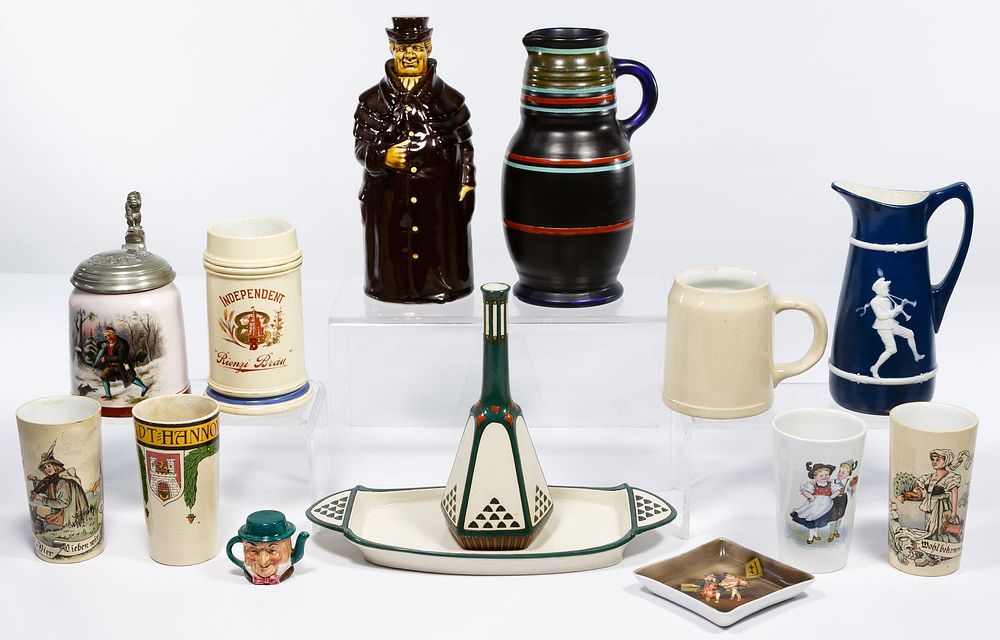 Lot 256: Pitcher, Stein and Mug Assortment