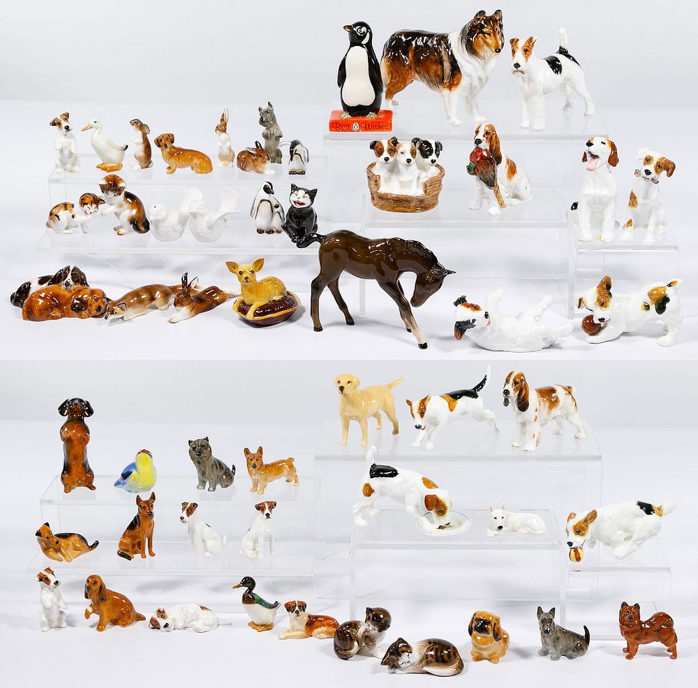 Lot 273: Porcelain Animal Figurine Assortment