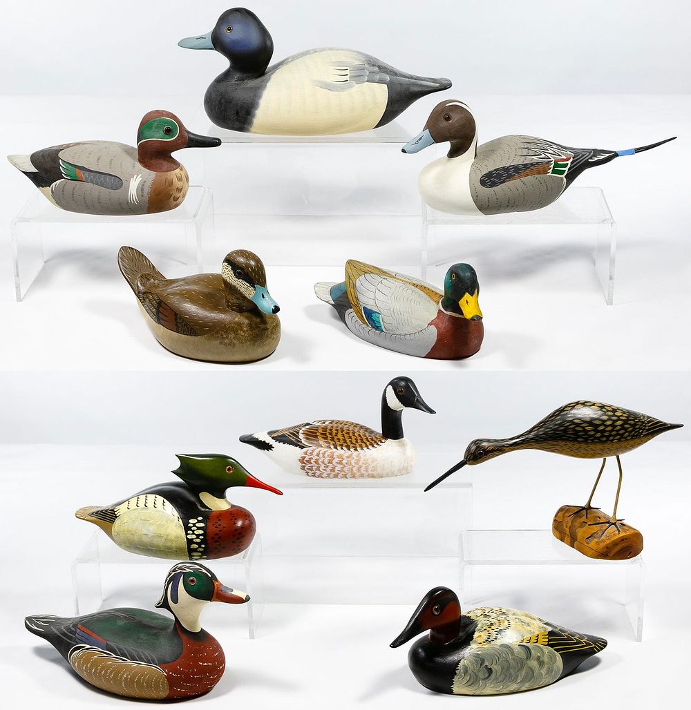 Lot 290: Duck and Shore Bird Decoy Assortment