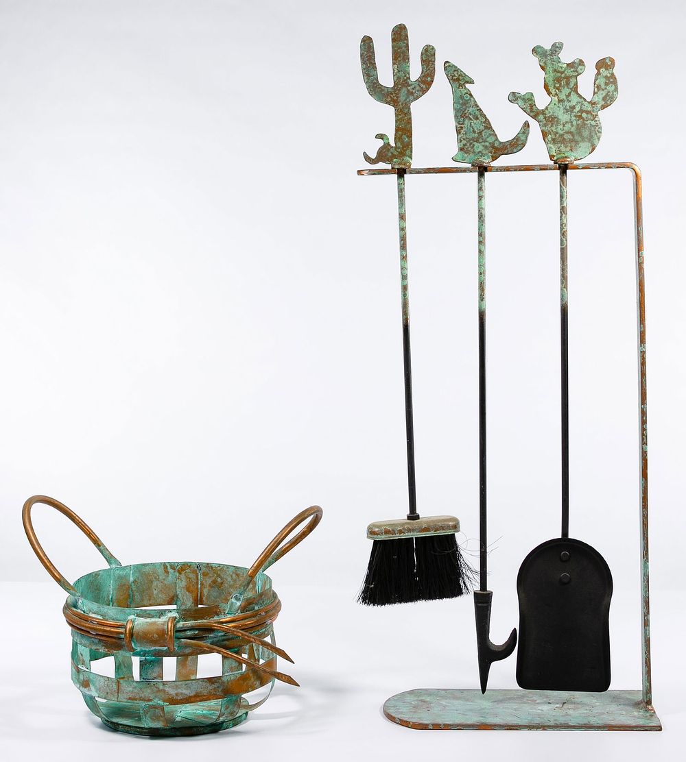 Lot 293: Southwest Style Fire Place Tool Assortment