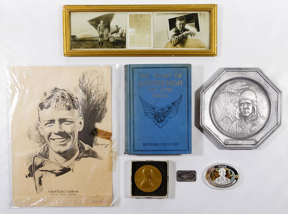 Lot 295: Charles Lindbergh Memorabilia Collection
