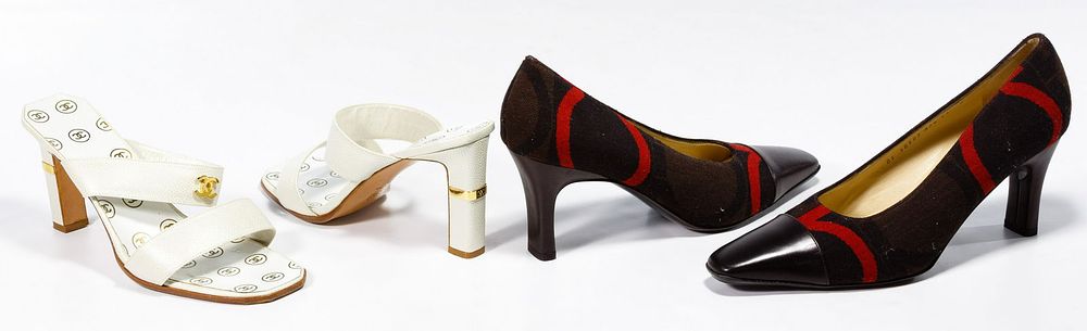 Lot 304: Chanel and Farragamo Shoes