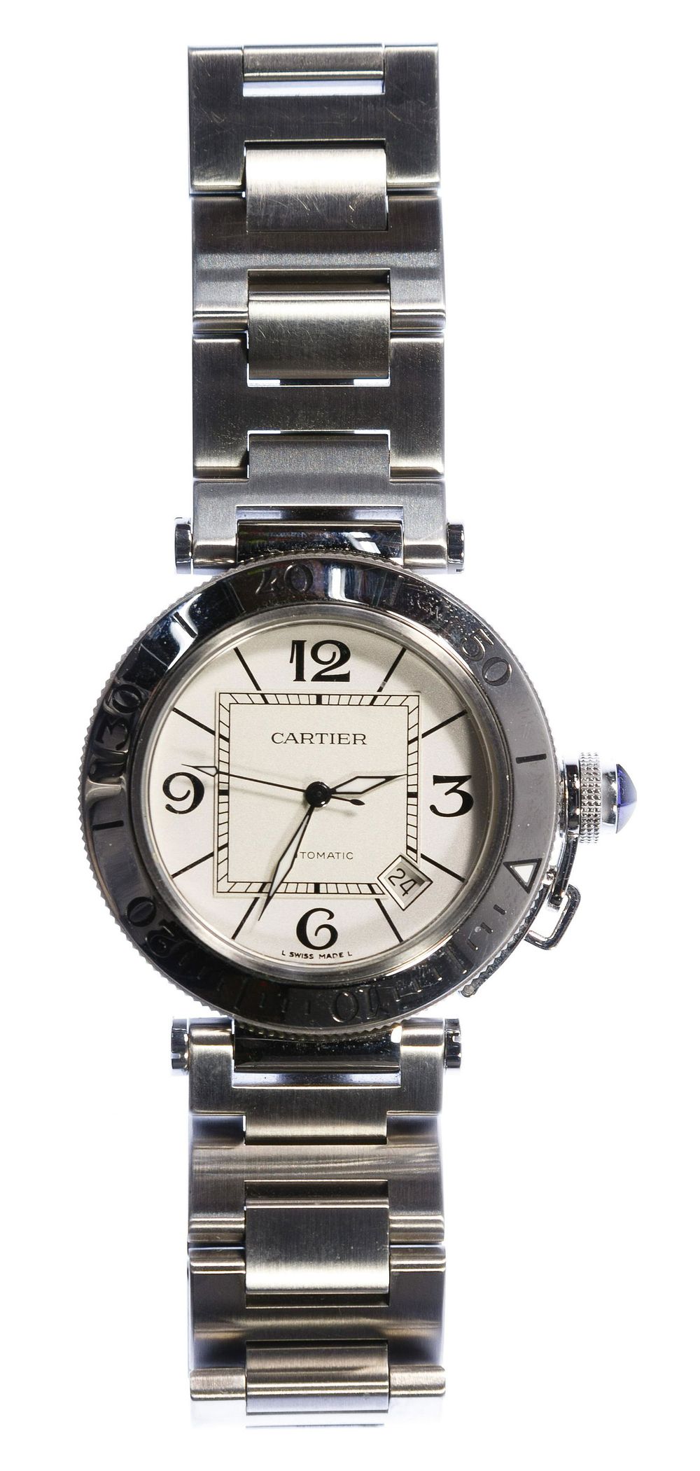 Lot 313: Cartier Pasha Men's Wrist Watch