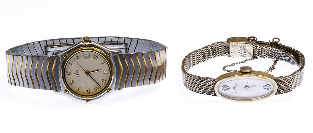 Lot 322: Jaeger-LeCoultre 14k Gold Case Wrist Watch