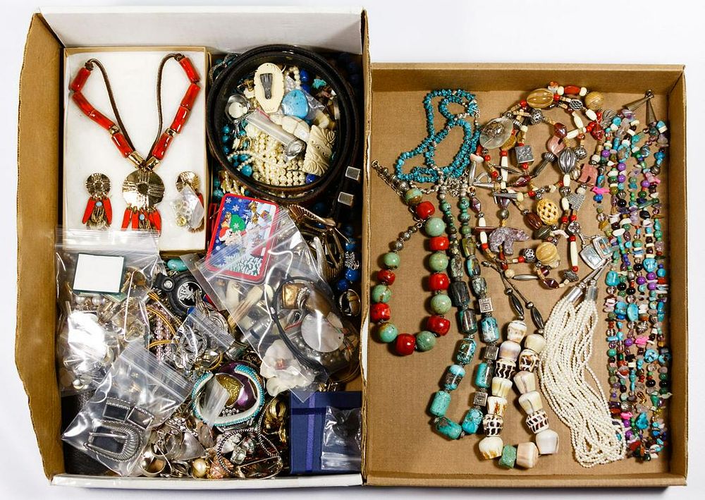 Lot 341: Sterling Silver and Costume Jewelry Assortment