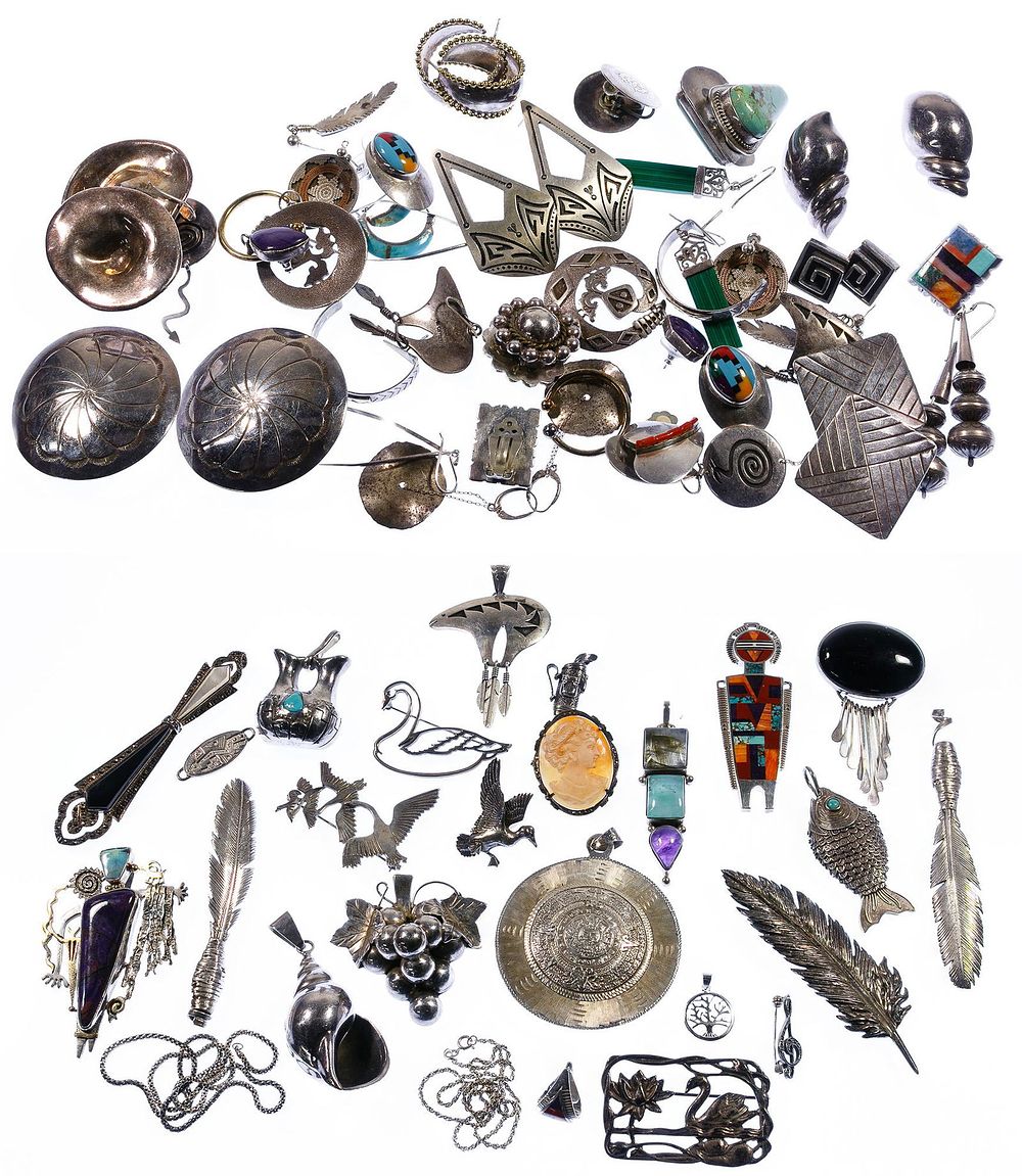 Lot 345: Sterling Silver Jewelry Assortment