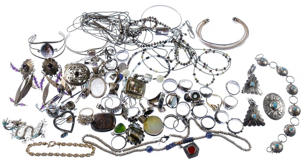 Lot 346: Sterling Silver Jewelry Assortment