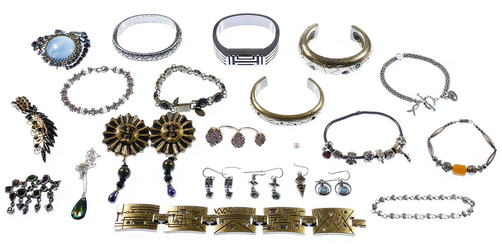 Lot 349: Signed Designer and Sterling Silver Jewelry Assortment