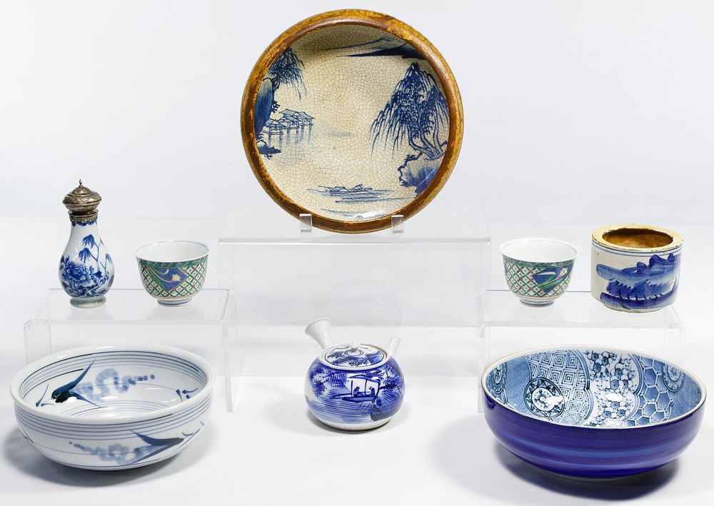 Lot 358: Arita Style Pottery Assortment