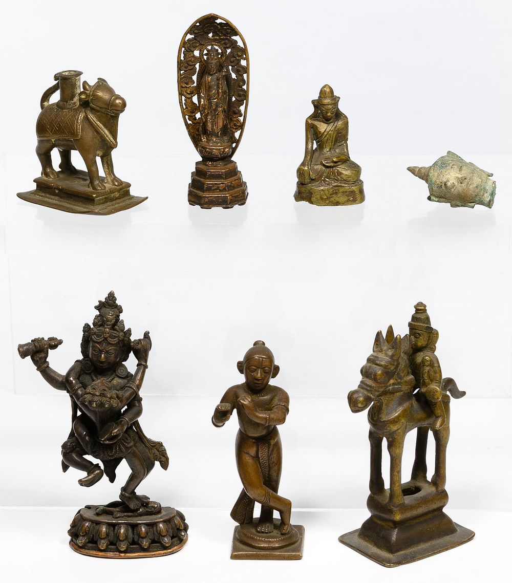 Lot 363: Asian Bronze Figurine Assortment